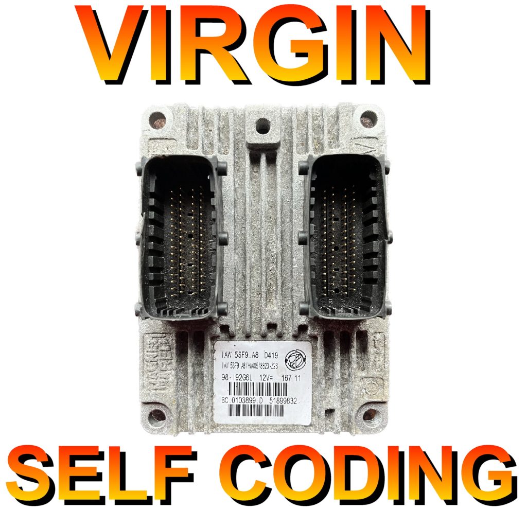 Fiat Punto ECU IAW5SF9 A8 51899832 HW405 Virginized Self Coding