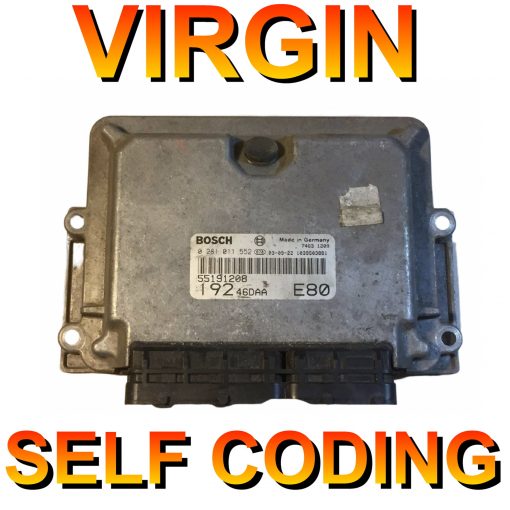 Fiat Stilo Diesel ECU Bosch 0281011552 | 55191208 / 192 | EDC15C7 | *Plug & Play* Virginised Self coding unit