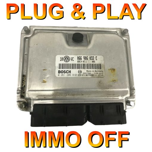 VW Passat 2.3 ECU Bosch 0261206810 | 066906032E | ME7.1 | *Plug & Play* Immo off 'Free running'