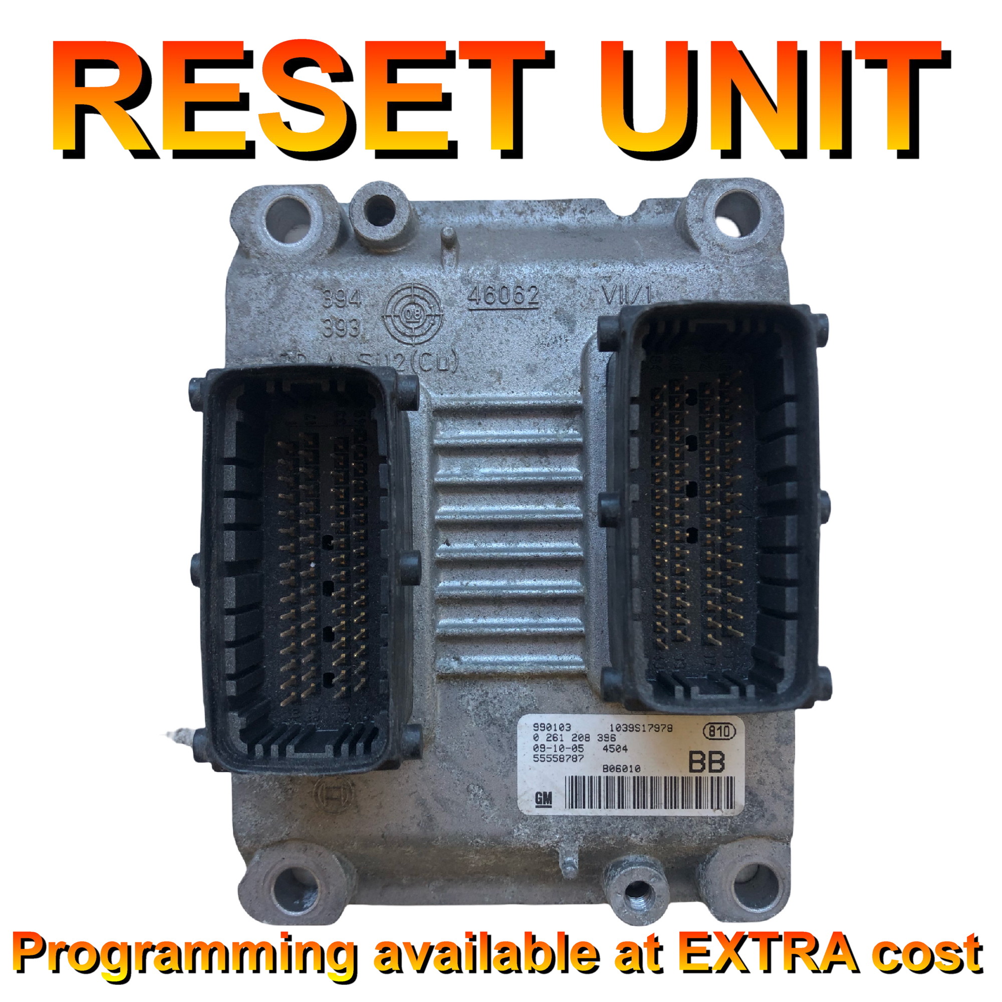 Vauxhall Opel Astra H Zafira B Z14XEP ECU Bosch | 0261208396 | 55558787 |  BB | *Tech2 Reset* Programming available - BY POST!