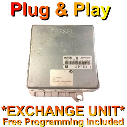 BMW ECU Bosch 0281001373 | 2247072 | *Plug & Play* Exchange unit (Free Programming BY POST)