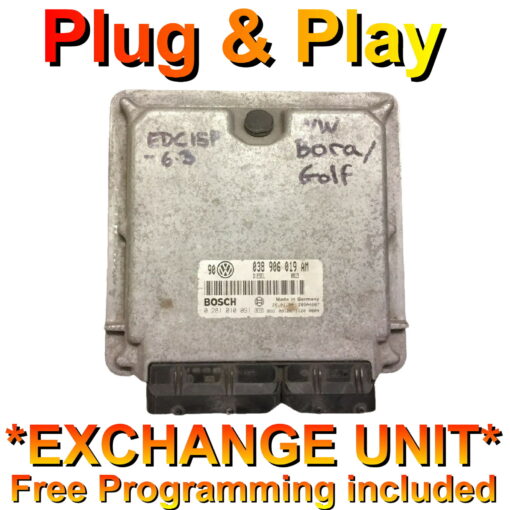 VW Golf Bora 1.9 tdi AJM ECU Bosch 0281010091 | 038906019AM | *Plug & Play* Exchange unit (Free Programming BY POST)
