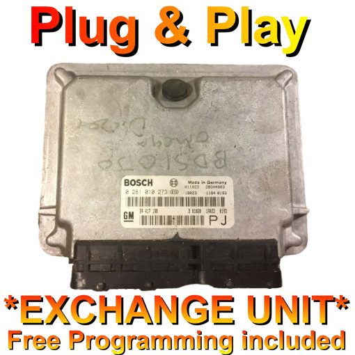 Vauxhall Omega ECU Bosch 0281010273 | 24417198 | PJ | EDC15 | *Plug & Play* Exchange unit (Free Programming BY POST)