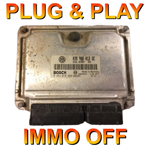 Skoda Fabia 1.9 sdi Diesel (ASY) ECU Bosch 0281010862 | 038906012GE | EDC15VM | *Plug & Play* Immo off 'Free running' - Exchange unit