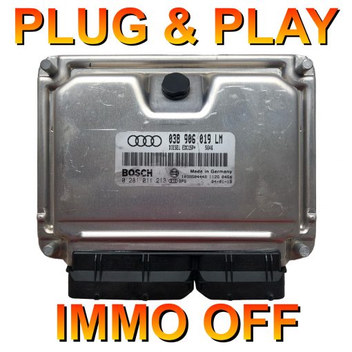 Audi A6 1.9 TDi (AVF) ECU Bosch 0281011213 | 038906019LM | EDC15P | *Plug & Play* Immo off 'Free running'