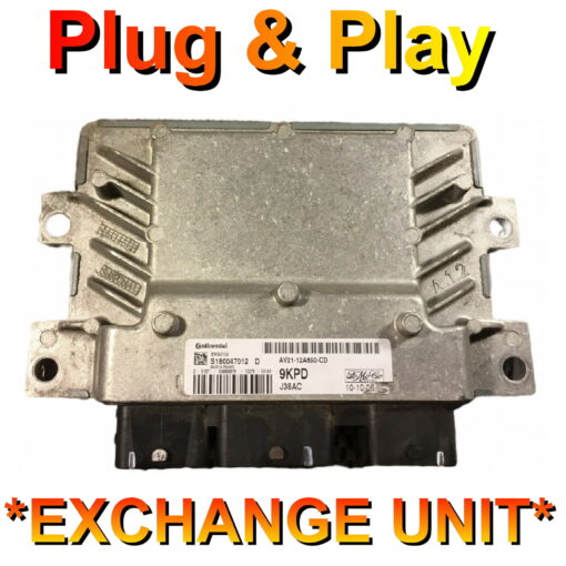 Ford Fiesta 1.25 ECU Continental EMS2102 | AV21-12A650-CD | S180047012 | 9KPD | Plug+Play Exchange unit