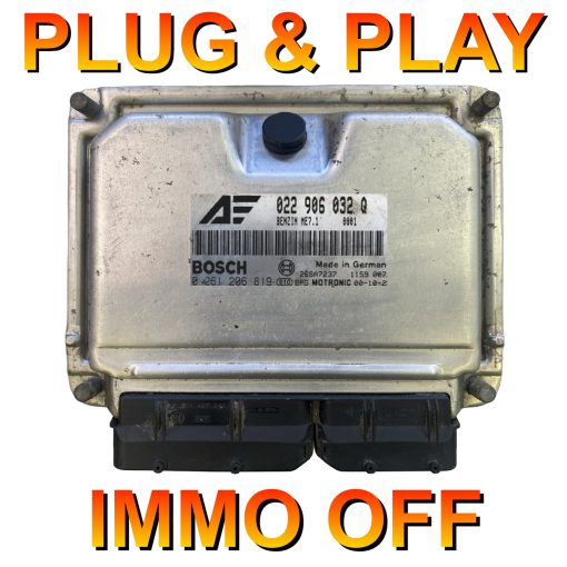Ford Galaxy V6 Petrol (AYL) ECU Bosch 0261206819 | 022906032Q | ME7.1 | *Plug & Play* Immo off 'Free running'
