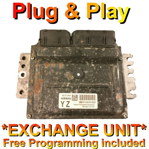 Nissan Micra K12 1.2 ECU Hitachi MEC37-330 D1 6221 | YZ | *Plug & Play* Exchange unit (Free Programming BY POST)