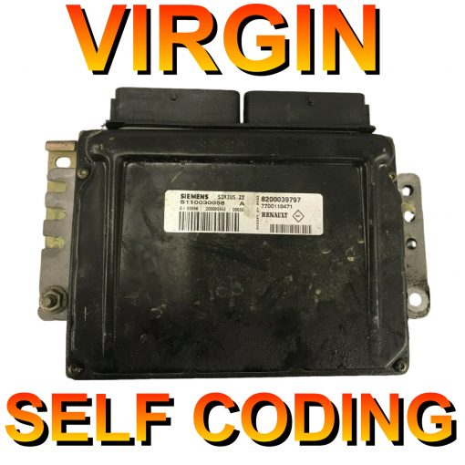 Renault Clio 1.4 ECU Siemens S110130058 | 8200044437 | 8200069287 | SIRIUS32N | *Virginized* Self coding unit