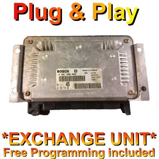 Citroen Peugeot Bosch ECU 0261206565 | 9635673880 | MP7.3 45 | *Plug & Play* Exchange unit (Free Programming BY POST)
