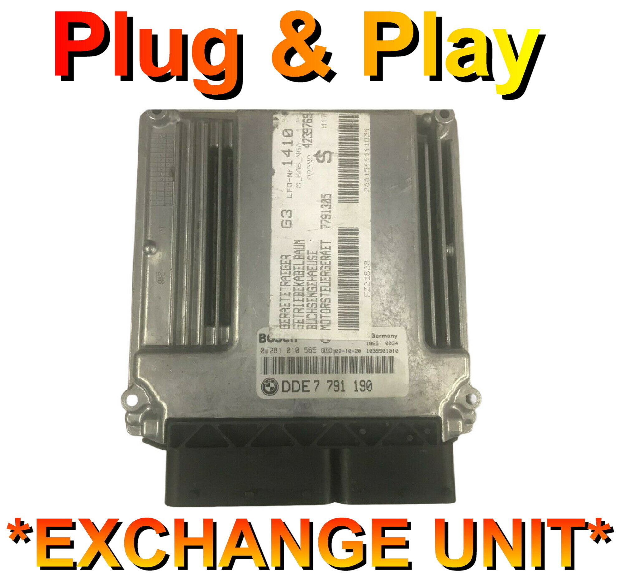 BMW E46 ECU 2.0 Diesel 0281010565 | DDE7791190 | Plug+Play Exchange Unit