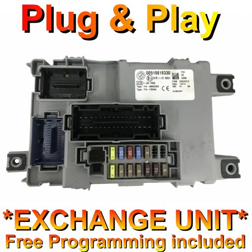 Fiat 500 Body Control Module Delphi 00519818330 | 28429212 | *Plug & Play* Exchange unit (Free Programming BY POST)