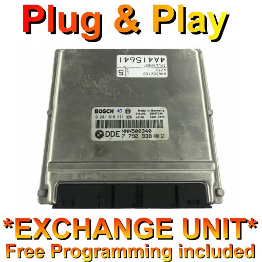 Landrover ECU Bosch 0281010811 | DDE7792938 | NNN500340 | *Plug & Play* Exchange unit (Free Programming BY POST)