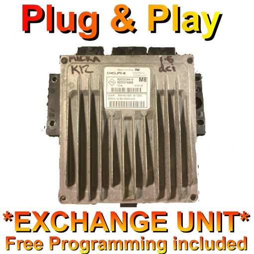 Nissan Micra K12 1.5 DCi ECU Delphi 8200334419 | DDCR 8200376886 | *Plug & Play* Exchange unit (Free Programming BY POST)