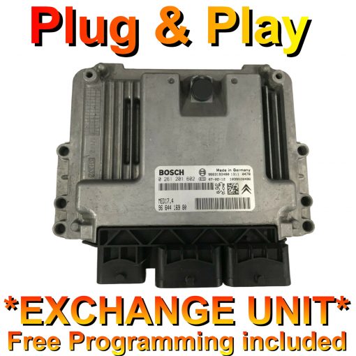 Peugeot 207 / Citroen 1.6 ECU Bosch 0261201602 | 9664416980| MED17.4 | *Plug & Play* Exchange unit (Free Programming BY POST)