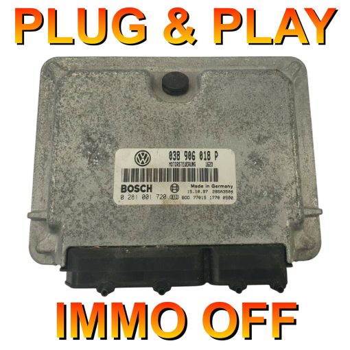 VW Passat 1.9 TDI AFN ECU Bosch 0281001720 | 038906018P | *Plug & Play* Immo off 'Free running'