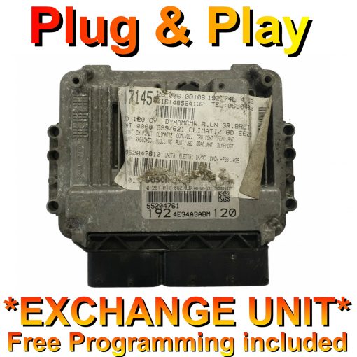 Fiat Stilo ECU Bosch 0281012862 | 192 55204761 / 192 | *Plug & Play* Exchange unit (Free Programming BY POST)