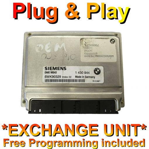 BMW ECU Siemens 5WK90329 | DME MS42 | 1430844 | *Plug & Play* Exchange unit (Free Programming BY POST)