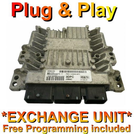 Ford Focus 1.8 ECU Siemens 5WS40607C-T | 7M51-12A650 APC | 3DPC | *Plug & Play* Exchange unit (Free Programming)