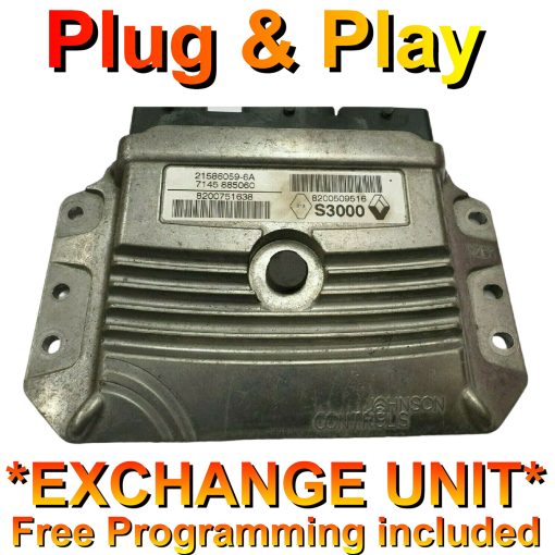 Renault Modus 1.6 ECU Sagem 8200751638 | 8200509516 | S3000 | *Plug & Play* Exchange unit (Free Programming BY POST)