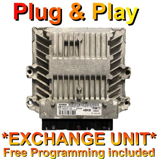 Ford Focus 1.8 ECU Siemens 5WS40512B-T | 6M51-12A650-YB 4BKB | SID202 | *Plug & Play* Exchange unit (Free Programming BY POST)
