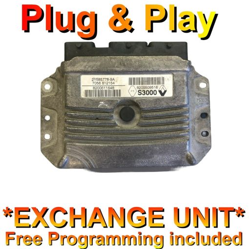 Renault Modus 1.6 ECU Sagem 8200611648 | 8200509516 | S3000 | *Plug & Play* Exchange unit (Free Programming BY POST)