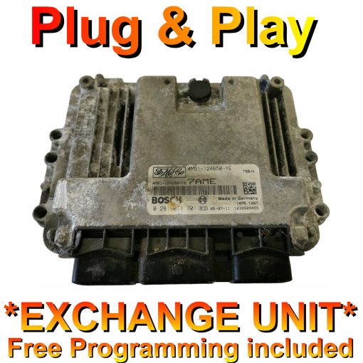 Ford ECU Bosch 0281011701 | 4M51-12A650-YE | 7AME | EDC16 | *Plug & Play* Exchange unit (Free Programming BY POST)