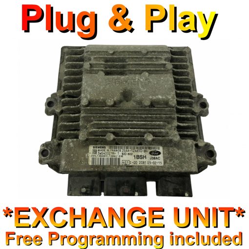 Ford 1.4 TDCI ECU Siemens 2S6A-12A650-BN | 5WS40027M-T | 1BSH | SID802 | *Plug & Play* Exchange unit (Free Programming)