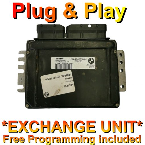 BMW ECU Siemens S118012003 B | 1214-7542310-01 | *Plug & Play* Exchange unit (Free Programming BY POST)