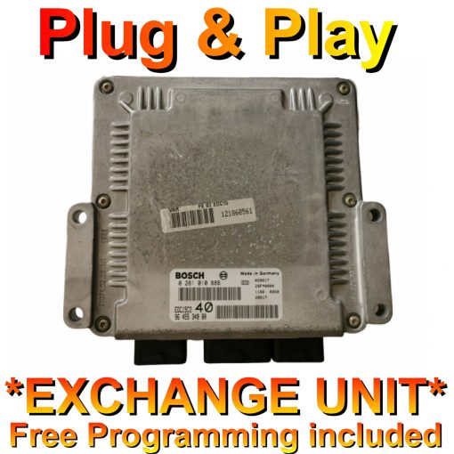 Citroen Peugeot ECU Bosch 0281010886 | 9645534980 / 40 | EDC15C2 | *Plug & Play* Exchange unit (Free Programming BY POST)