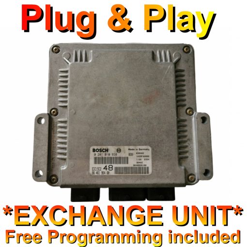 Citroen Peugeot ECU Bosch 0281010938 | 9646196480 / 48 | EDC15C2 | *Plug & Play* Exchange unit (Free Programming BY POST)