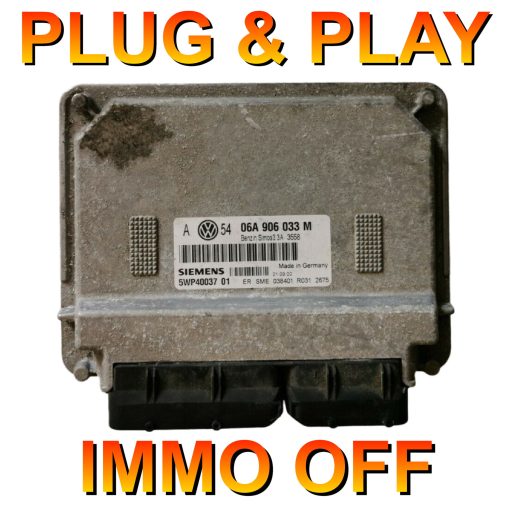 Volkswagen ECU Siemens 06A906033M | 5WP40037 | SIMOS3.3A | *Plug & Play* (Immo off)