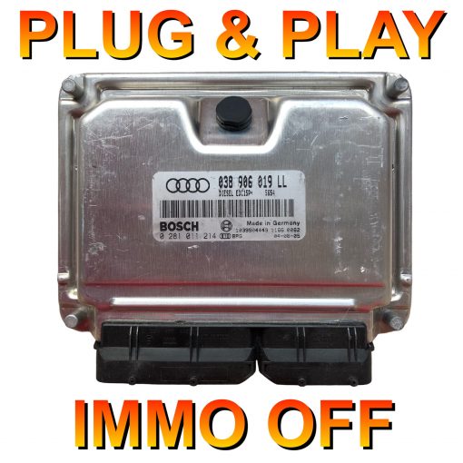 Audi A4 ECU Bosch 0281011214 | 038906019LL | EDC15P+ | *Plug & Play* Immo off 'Free running'