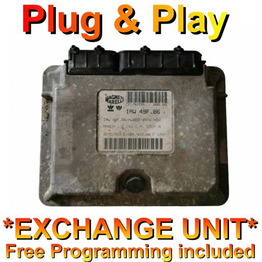 Fiat ECU Magneti Marelli IAW49F.B6 | 46761564 | *Plug & Play* Exchange unit (Free Programming BY POST)