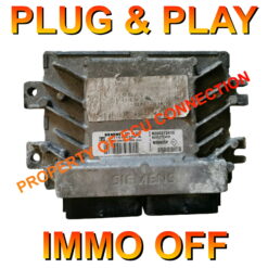 Renault ECU Siemens S110140100 A | 82002722406 | 8200272410 | EMS3132 | Plug+Play Immo Off