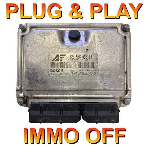 VW / Audi / SEAT / Skoda ECU Bosch 0261208019 | 022906032DJ | ME7.1 | *Plug & Play* Immo off 'Free running'