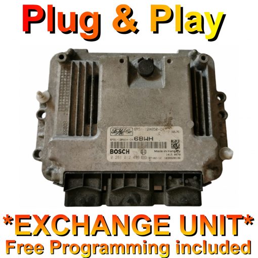 Ford Focus ECU Bosch 0281012489 | 6M51-12A650-CH | 6BWH | EDC16 | *Plug & Play* Exchange unit (Free Programming BY POST)