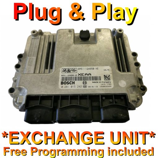 Ford ECU Bosch 0281015242 | 9M51-12A650-XE | XEAA | EDC16 | *Plug & Play* Exchange unit (Free Programming BY POST)