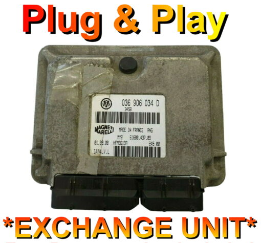 VW Polo 1.4 AUA ECU Magneti Marelli 036906034D | IAW4LV.L | Plug+Play Exchange unit