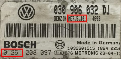 Audi Ford Seat Skoda Volkswagen VW ECU Bosch ME7.5 | ME7.5-1M | ME7.5.10 | ME7.5.11 | ME7.5.20 | Programming Service