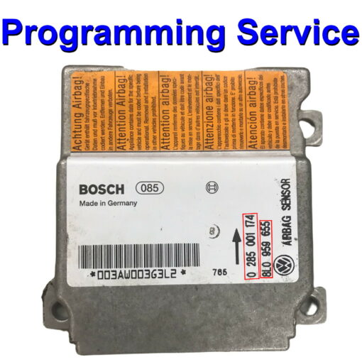Audi Volkswagen A3 Airbag ECU Bosch 0285001174 | Programming / Reset / Repair Service