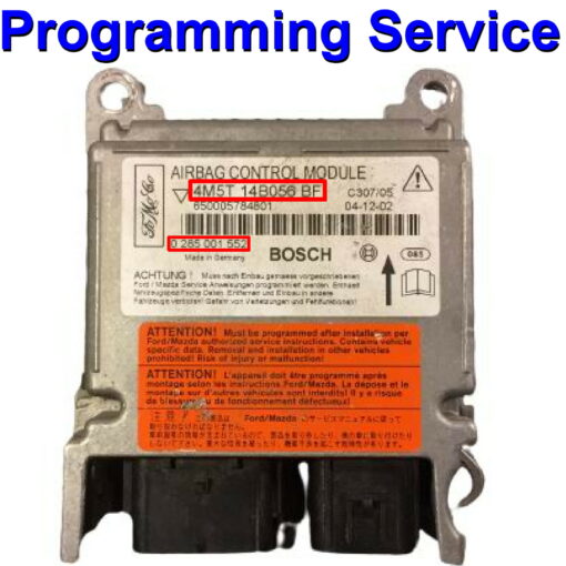Ford Focus Airbag ECU Bosch 0285001552 | 4M5T-14B056 - Programming / Reset / Repair Service