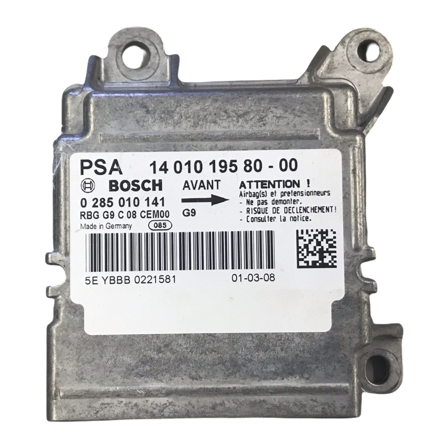 Citroen Fiat Peugeot Boxer Ducato Relay Airbag ECU 1367537080 TRW 1367537080 Programming
