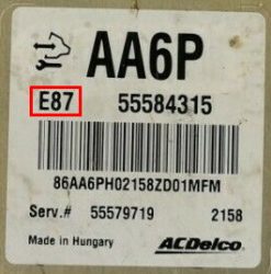 Vauxhall Opel ECU ACDelco E87 Programming Service BY POST!