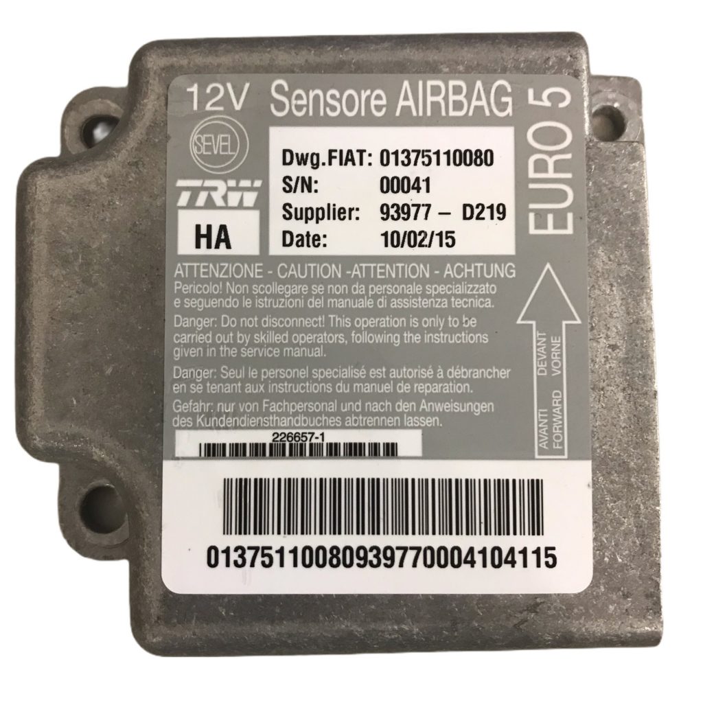 Citroen Fiat Peugeot Boxer Ducato Relay Airbag ECU TRW 01375110080
