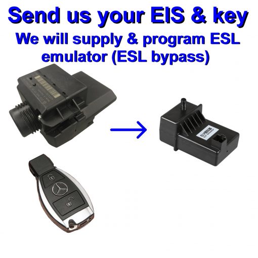 Mercedes W204 / W207 / W212 Electronic Steering Lock (ESL) Emulator Supply & Programming service