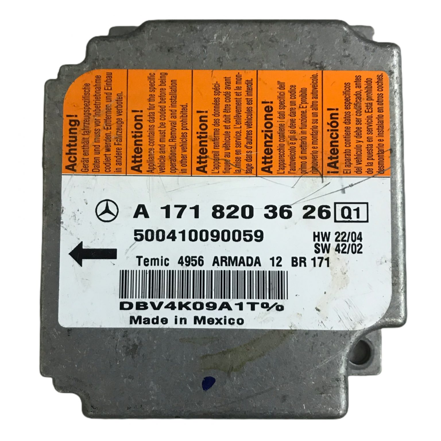 Citroen Fiat Peugeot Boxer Ducato Relay Airbag ECU TRW 01375110080