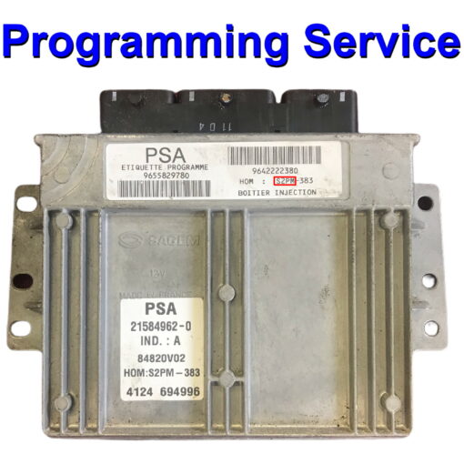 Citroen Peugeot ECU Sagem S2000-x | S2PM-xx | Programming Service