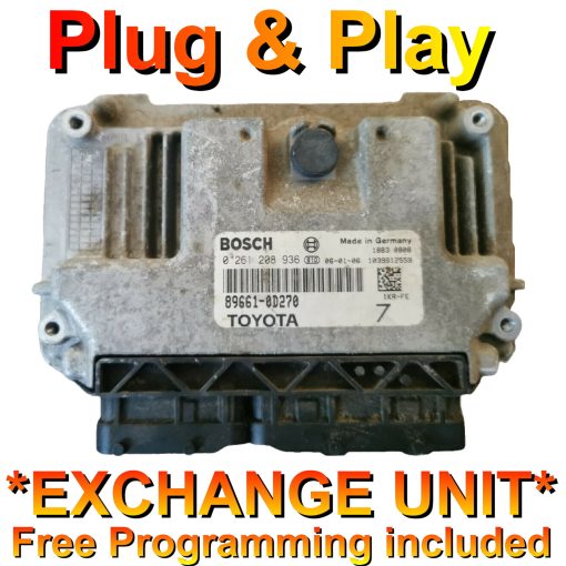 Toyota ECU Bosch 0261208936 | 89661-0D270 | ME7.9.51 | *Plug & Play* (Exchange unit - Free Programming - BY POST)