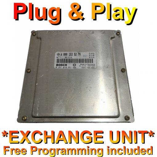 Mercedes ECU Bosch 0281010851 | A0001535279 | EDC15C6 | *Plug & Play* Exchange unit (Free Programming BY POST)